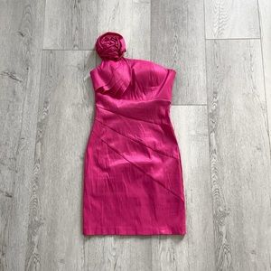 Sirens | Barbie Pink one shoulder dress